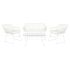 Set de Canapea și Masă DKD Home Decor Metal ratan sintetic 124 x 74 x 84 cm