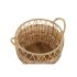 Set de Coșuri DKD Home Decor Natural Metal Polietilenă 38 x 38 x 34 cm 38 x 38 x 27 cm 3 Piese