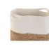 Coș Decorativ DKD Home Decor Alb Fibră naturală 36 x 36 x 52 cm