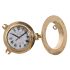 Ceas de Perete DKD Home Decor Geam Auriu* Vintage Alamă (23 x 7 x 23 cm)