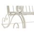 Scaun Balansoar DKD Home Decor Metal Aluminiu Alb (118 x 90 x 92 cm)