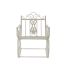 Scaun Balansoar DKD Home Decor Metal Aluminiu Alb (63 x 89 x 92 cm)
