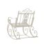 Scaun Balansoar DKD Home Decor Metal Aluminiu Alb (63 x 89 x 92 cm)