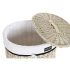 Set de Coșuri DKD Home Decor 51 x 38 x 58 cm Bej Poliester Alb răchită