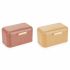 Coș pentru pâine DKD Home Decor 30,50 x 20,7 x 15 cm Metal Teracotă Galben Vintage (2 Unități)
