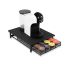 Organizator de capsule de cafea DKD Home Decor 21 x 31 x 7,5 cm Negru Metal