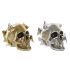 Figură Decorativă DKD Home Decor Auriu* Argintiu Craniu 16,5 x 10,5 x 11,5 cm (2 Unități)