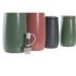 Set pentru asezonat DKD Home Decor 19 x 16 x 22,5 cm Natural Roz Lemn de cauciuc Alb Verde Gresie