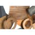 Decorațiune de Perete DKD Home Decor Abstract Gri Metal Cupru Modern Cercuri (109 x 7 x 53 cm)