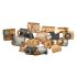 Decorațiune de Perete DKD Home Decor Abstract Gri Metal Cupru Modern Cercuri (109 x 7 x 53 cm)