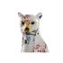 Figură Decorativă DKD Home Decor Alb Multicolor Leopard Modern 16 x 8 x 25 cm