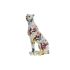 Figură Decorativă DKD Home Decor Alb Multicolor Leopard Modern 16 x 8 x 25 cm
