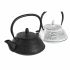 Ceainic DKD Home Decor Negru Oțel inoxidabil Alb (2 Unități)