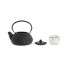 Ceainic DKD Home Decor Negru Oțel inoxidabil Alb (2 Unități)