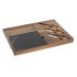Planșetă pentru Brânzeturi DKD Home Decor Marmură Salcâm 36 x 27 x 2 cm