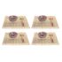 Set de Sushi DKD Home Decor 14,5 x 14,5 x 31 cm Multicolor Mandala Gresie Oriental (16 Piese)