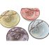 Set de Sushi DKD Home Decor 34 x 34 x 6,5 cm Copac Multicolor Gresie Oriental (12 Unități)