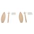 Set de Sushi DKD Home Decor 8 x 5 x 2 cm Ceramică Natural Alb Oriental