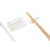 Set de Sushi DKD Home Decor 24 x 7 x 2 cm Natural Alb Gresie Oriental