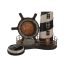 Stolní hodiny DKD Home Decor 25.5 x 14 x 32.5 cm Roșu Negru Metal Vintage Far (2 Unități)