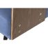 Canapea extensibilă DKD Home Decor Negru Albastru Metal Maro Poliester Lemn de eucalipt (203 x 87 x 81 cm)