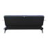 Canapea extensibilă DKD Home Decor Negru Albastru Metal Maro Poliester Lemn de eucalipt (203 x 87 x 81 cm)