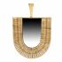 Oglindă de perete DKD Home Decor Maro Natural Evantai Tropical 50 x 2,5 x 72 cm 52 x 2,5 x 72 cm