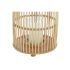 Suport de Lumânări DKD Home Decor Geam Bambus (25 x 25 x 56 cm)