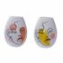 Vază DKD Home Decor 22,5 x 22,5 x 29 cm Față Alb Rășină Multicolor (2 Unități)