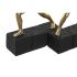 Figură Decorativă DKD Home Decor 21 x 5,5 x 25,5 cm Negru Auriu* Gimnast / Gimnastă (2 Unități)