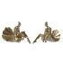 Figură Decorativă DKD Home Decor 17 x 23 x 14,5 cm Auriu* Balerină (2 Unități)