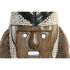 Figură Decorativă DKD Home Decor Natural Alb Scoici Mască (30 x 10 x 60 cm)