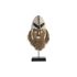 Figură Decorativă DKD Home Decor Natural Alb Scoici Mască (30 x 10 x 60 cm)
