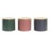 Staniu DKD Home Decor Bambus 2,6 L 18 x 18 x 16 cm (3 Unități)