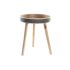 Tavă DKD Home Decor Negru Natural Lemn 41 x 41 x 50 cm