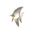 Decorațiune de Perete DKD Home Decor 25 x 3 x 38 cm Auriu* Pește
