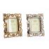 Ramă Foto DKD Home Decor 19 x 2 x 25 cm Argintiu Auriu* Rășină Shabby Chic (2 Unități)