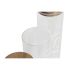 Set de 3 tuburi DKD Home Decor 10,2 x 10,2 x 27,7 cm Natural Transparent Salcâm Litere Sticlă borosilicată