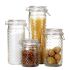 Set de 4 tuburi DKD Home Decor Geam Transparent Oțel inoxidabil 10 x 10 x 33 cm