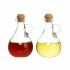 Set de ulei și oțet DKD Home Decor 9 x 9 x 14,5 cm Geam Transparent Plută 230 ml 2 Unități