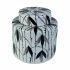 Vas Chinezesc DKD Home Decor Porțelan Negru Alb 17 x 17 x 16 cm Oriental Frunza a unei plante