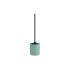Perie pentru toaletă DKD Home Decor Цимент Oțel inoxidabil Verde 10 x 10 x 36 cm
