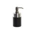 Dozator de Săpun DKD Home Decor Argintiu Negru Oțel inoxidabil Rășină 7 x 7 x 17 cm