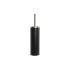 Perie pentru toaletă DKD Home Decor 10 x 10 x 38,4 cm Argintiu Negru Metal Oțel inoxidabil