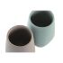 Suport pentru periuțe de dinți DKD Home Decor Verde Bej Dolomite 8 x 8 x 11 cm (2 Unități) (12 Unități)