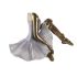Figură Decorativă DKD Home Decor 19 x 13,5 x 17,5 cm Roz Liliachiu Balerină Romantic (2 Unități)