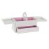 Casetă de Bijuterii DKD Home Decor 16 x 17 x 28 cm Alb Roz deschis Lemn MDF