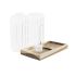 Set de ulei și oțet DKD Home Decor 250 ml 14 x 7,5 x 21 cm Natural Transparent Salcâm Sticlă borosilicată