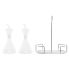 Set de ulei și oțet DKD Home Decor 200 ml 19,5 x 10 x 23,5 cm Metal Transparent 2 Unități Sticlă borosilicată