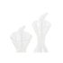 Set de ulei și oțet DKD Home Decor 200 ml 19,5 x 10 x 23,5 cm Metal Transparent 2 Unități Sticlă borosilicată